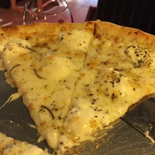 White pizza with ricotta
