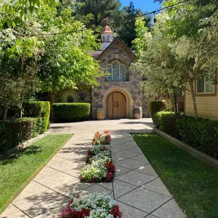 the entrance to the winery