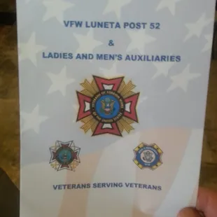 VFW Luneta Post 52- Paper