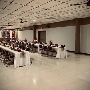 Our rental hall can be rented for weddings and parties