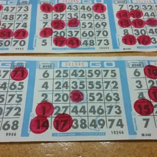 Both Ways 3 Bingos No corners!