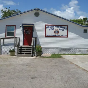 the front of the house