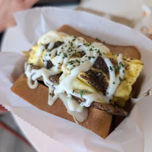 Black Pepper Pork &amp; Egg Toast