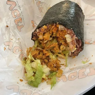 Salted Egg Yolk And Dried Shredded Pork Jerky Rice Wraps  (12/23/2024)