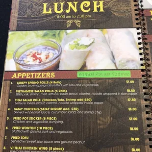 New menu