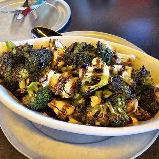 Broccoli and cauliflower