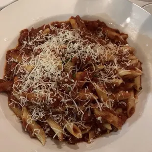 Via Bologna's very tasty Pasta al Gusto.