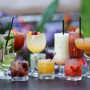 Fresh Fruits Cocktails at Via Brasil Steakhouse