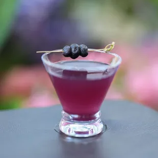 Brazilian Blueberry Martini at Via Brasil