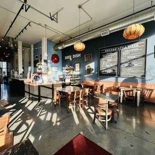 the interior of a coffee shop