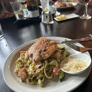 Salmon Pesto Pasta