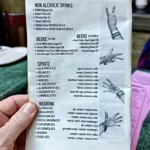 DRINKS MENU. Via Della Pace in New York, NY is featured on my international website at classicbitesandbrews.com