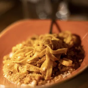 a closeup of a bowl of food