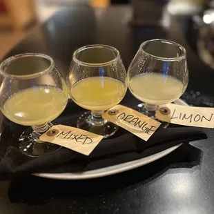 Limoncello flight