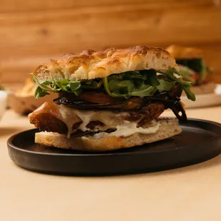 a sandwich on a plate