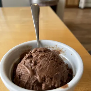 Mini serving.  Good for the kupuna with me.