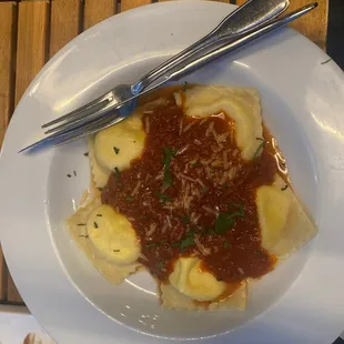 Cheese ravioli that took 45 mins to make