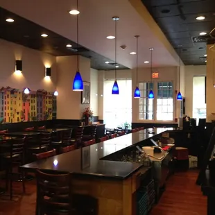 Original area has more high tables