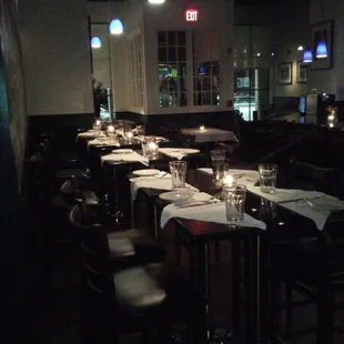 Dinner Dining at our High-Tops!