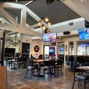 a view of the dining area