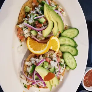 Shrimp Ceviche Tostada