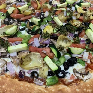 Garden pizza