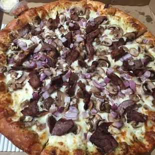 Via Mia Steak Pizza