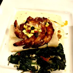 a plate of food on a table