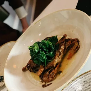 a plate of food on a table