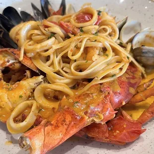 Mare. But the seafood tasted rubbery as they were over cooked!