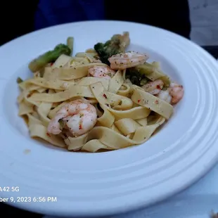 Fettuccine with Shrimp