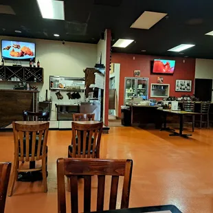 Inside the restaurant