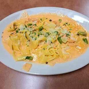 Pappardelle Creamy Smoked Salmon is a Valentine's Day 2023 special.
