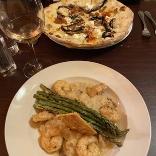 Wild Mushroom Risotto with Shrimp and CALABRESE BIANCO