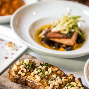 a plate of food on a table