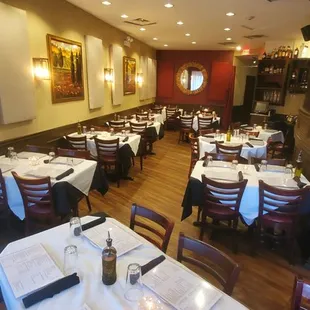 the dining room of a restaurant