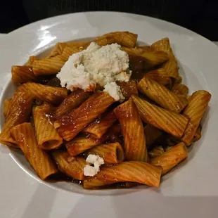 Rigatoni in Nana's Gravy with Ricotta Cheese
