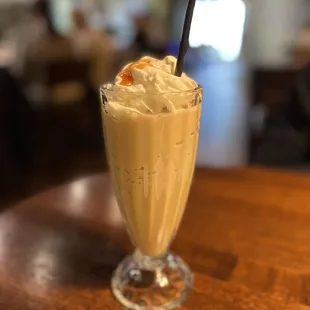 Caramel blended coffee
