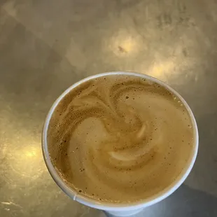 Latte with an extra shot Breve