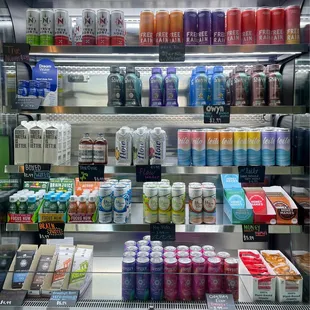 They also sell canned beverages and chocolate bars.
