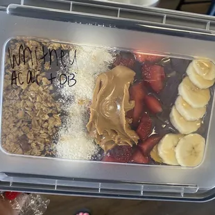 Acai bowl add Pb