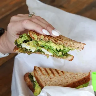 Hungry? Our Chicken Avo panini is both filling and full of healthy fats!