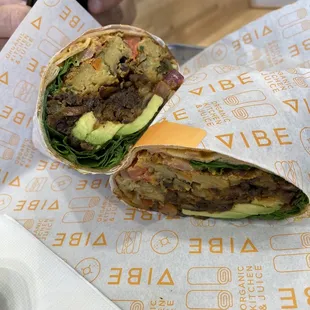 Vegan breakfast burrito