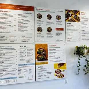 Extensive plant-based GF soy-free menu