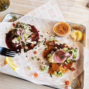 Spicy jackfruit tacos