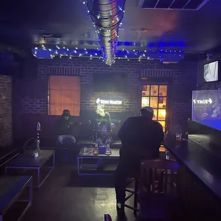a man sitting at a bar