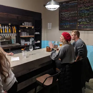 Arts influenced tasting room is more interesting than many bars.