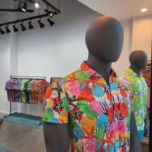 Perfect fit for wedding or Lua or dinner events. Modern Hawaiian Shirts and shorts and tank tops and swim wear collections.