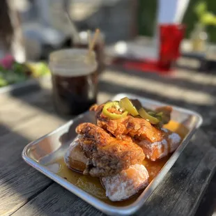 Chicken and beignets!!!  So delicious!!!!