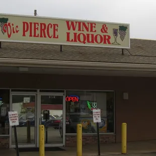 the front of the store